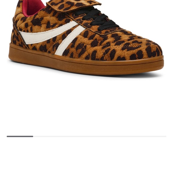 Steve Madden Shoes - Steve Madden Brown and White Sneakers with Leopard Print